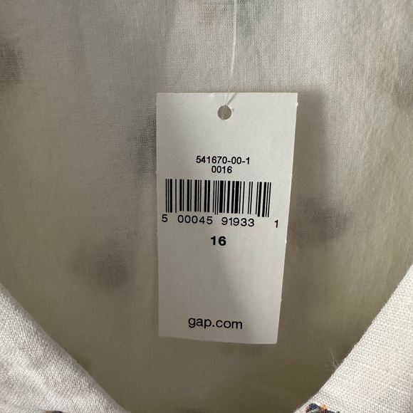 GAP size 16 NWT short sleeve a-line floral print linen blend dress mid-length - Picture 12 of 12